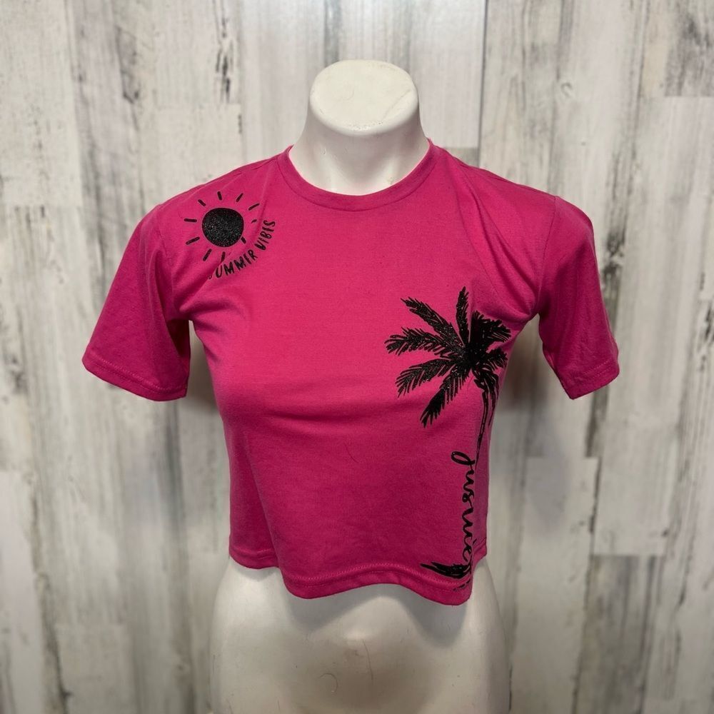 Pink crop top